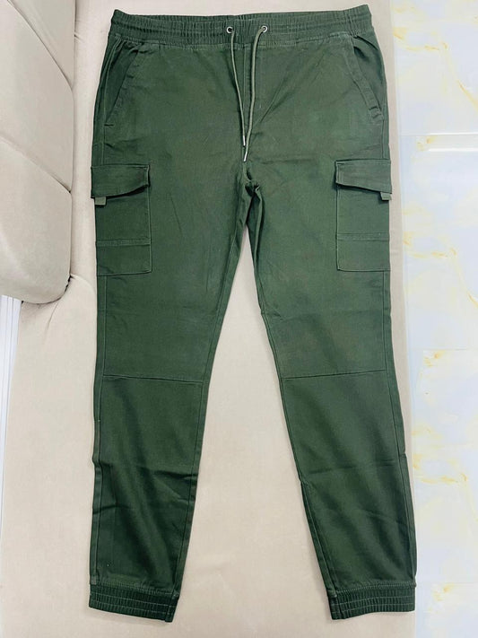 100% Original Cargo Joggers-Only Oliv Color